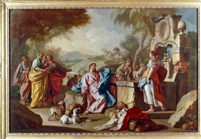 Kristus a samařská žena od Francesco de Mura