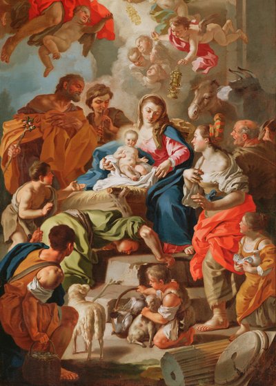 Klanění pastýřů od Francesco de Mura