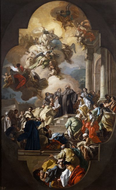 Vidění svatého Benedikta od Francesco de Mura