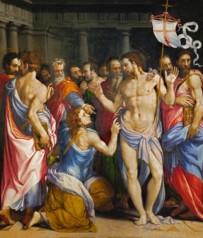 Pochybující Tomáš... od Francesco de Rossi (circle of) Salviati