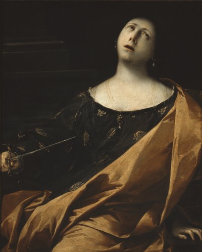 Smrt Lukrécie, 1633-35 od Francesco del Cairo