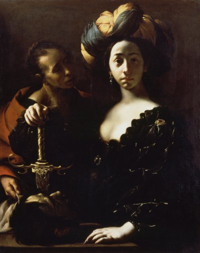 Judith s hlavou Holoferna od Francesco del Cairo