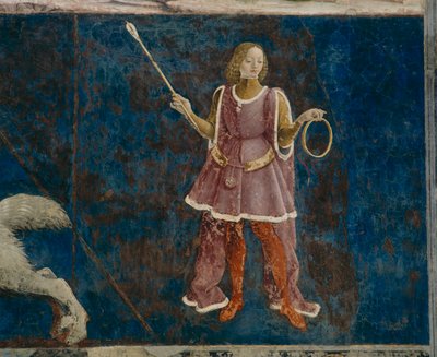 Jeden ze tří dekanů, kteří dohlížejí na měsíc březen, Il Salone dei Mesi, 1470-99 od Francesco del Cossa