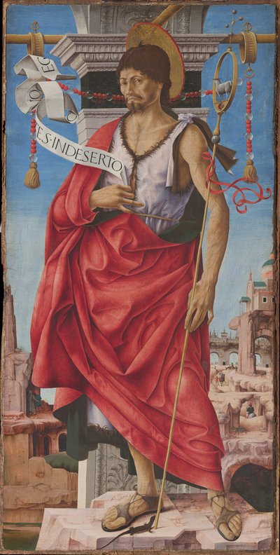 Griffoni Polyptych: Saint John the Baptist, ca 1472-1473. od Francesco del Cossa