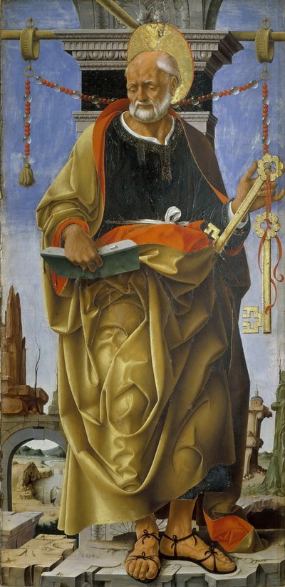 Griffoni Polyptych: Svatý Petr, asi 1472-1473. od Francesco del Cossa