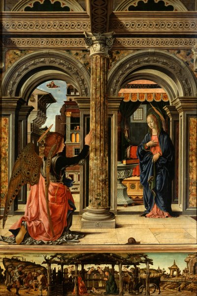 Zvěstování, 1470-1472 od Francesco del Cossa