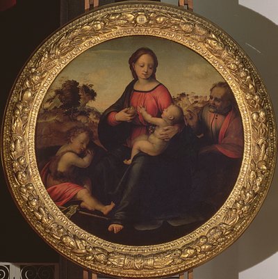 Svatá rodina od Francesco di Cristofano Franciabigio
