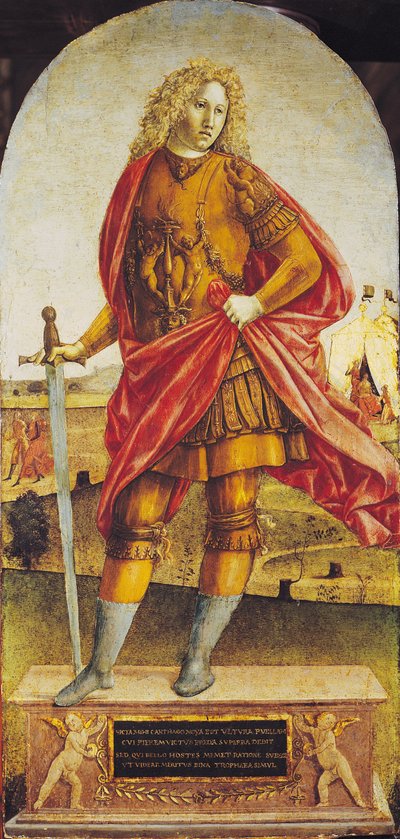 Publius Scipio Africanus (asi 235–183 př. n. l.) (olej na panelu) od Francesco di Giorgio Martini