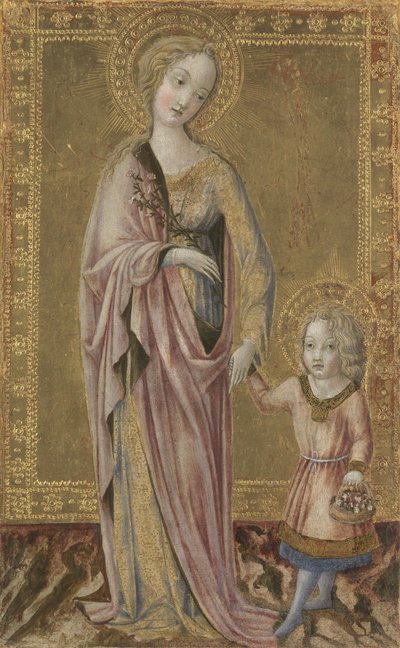 Svatá Dorota a Jezulátko, asi 1460 od Francesco di Giorgio Martini