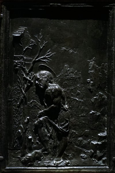 Svatý Jeroným kajícník, asi 1470-75 (patinovaný bronz) od Francesco di Giorgio Martini