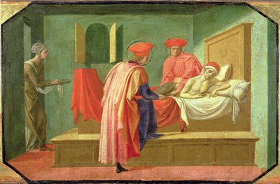 SS. Kosmas a Damian Healing the Sick od Francesco di Stefano Pesellino