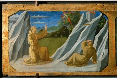 Svatý František z Assissi přijímá stigmata Sept (olej na dřevě) od Francesco di Stefano Pesellino