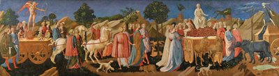 Triumphy lásky, cudnosti a smrti, c. 1450 od Francesco di Stefano Pesellino