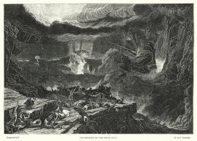 Otevření šesté pečeti (rytina) od Francis (after) Danby