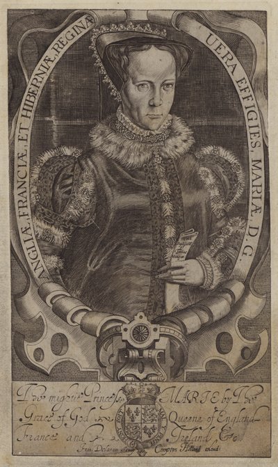 Marie, královna Skotů (rytina) od Francis (after) Delaram