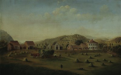 Leete Farm, West Claremont, New Hampshire, ca. 1822. od Francis Alexander