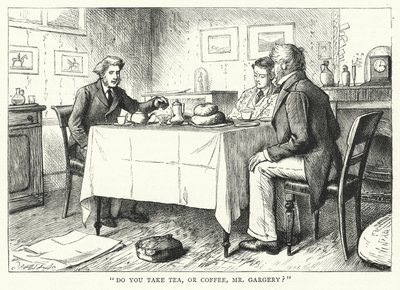 Ilustrace pro Velká očekávání od Charlese Dickense (rytina) od Francis Arthur Fraser