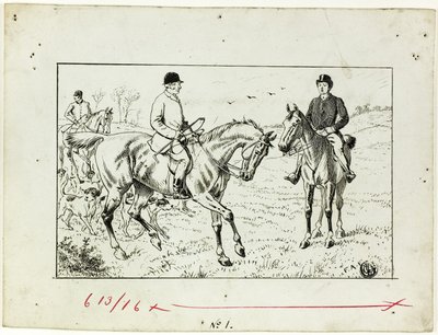 Tři jezdci na lovu od Francis Arthur Fraser