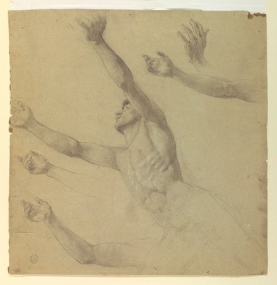 Figurální studie pro Dianu a její pomocníky mezi souhvězdími od Francis Augustus Lathrop