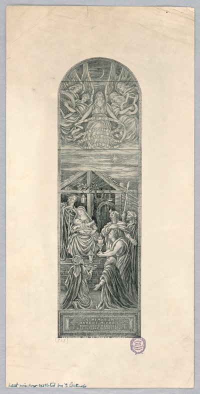 Pamětní okno pro Harriet M. Crall od Francis Augustus Lathrop