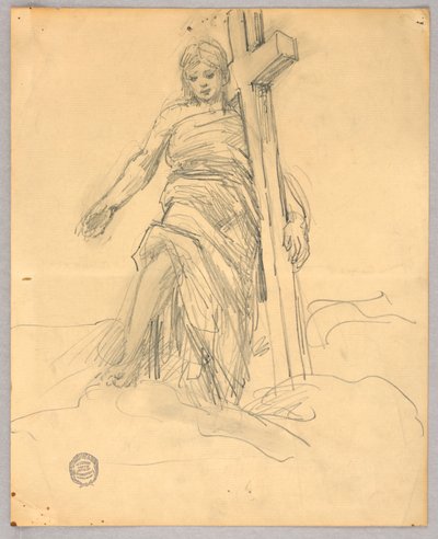 Skica pro centrální postavu ve vzestupu od Francis Augustus Lathrop