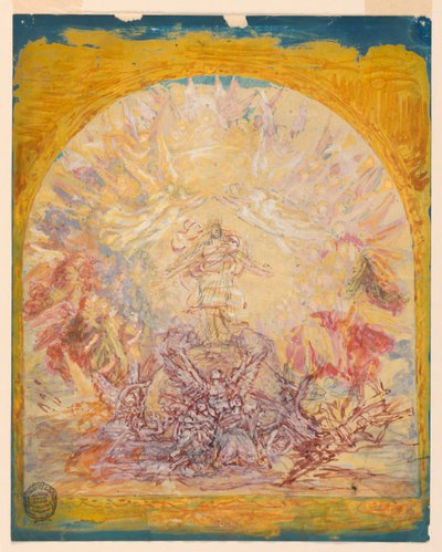 Skica pro obraz v kněžišti svatého Bartoloměje, New York City od Francis Augustus Lathrop