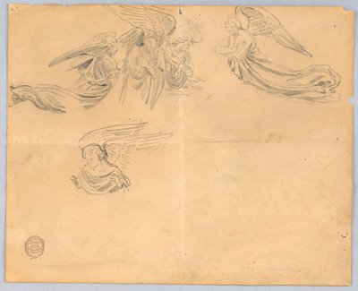 Náčrt andělů od Francis Augustus Lathrop