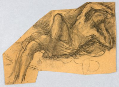 Náčrt nahé postavy od Francis Augustus Lathrop