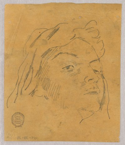 Náčrt hlavy od Francis Augustus Lathrop
