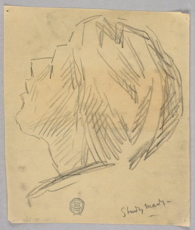 Náčrt ženské hlavy od Francis Augustus Lathrop