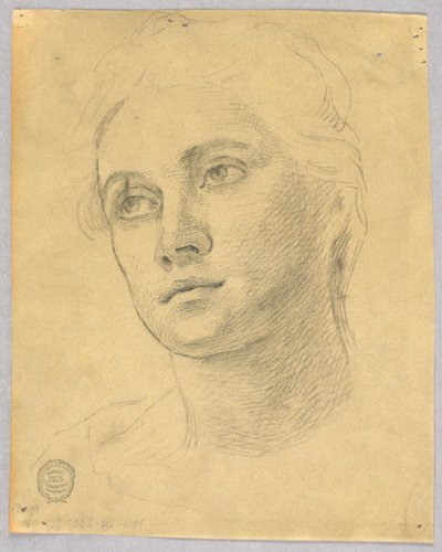 Náčrt ženské hlavy od Francis Augustus Lathrop