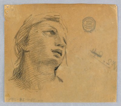 Náčrt ženské hlavy od Francis Augustus Lathrop
