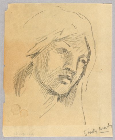 Náčrt ženské hlavy od Francis Augustus Lathrop