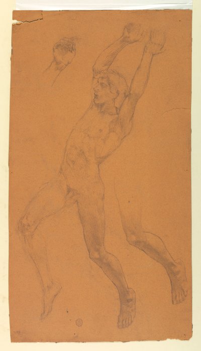 Studie pro létající postavu od Francis Augustus Lathrop