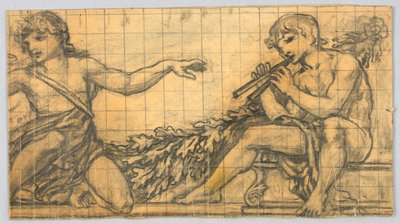 Studie pro nástěnnou malbu od Francis Augustus Lathrop