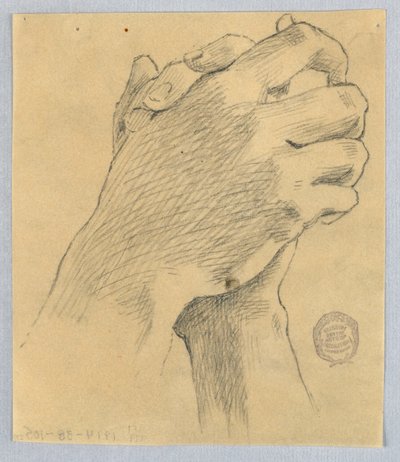 Studie sepjatých rukou od Francis Augustus Lathrop