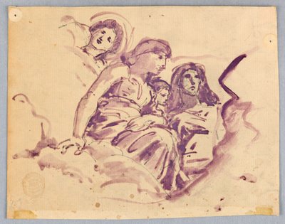 Studie nebeských postav od Francis Augustus Lathrop