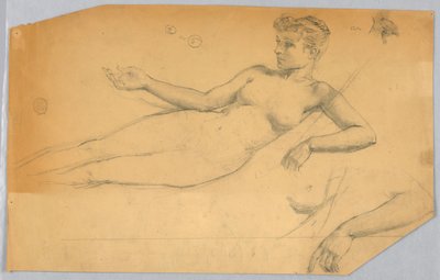 Studie nahé postavy od Francis Augustus Lathrop