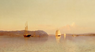 Pozdě odpoledne, Haverstraw Bay od Francis Augustus Silva