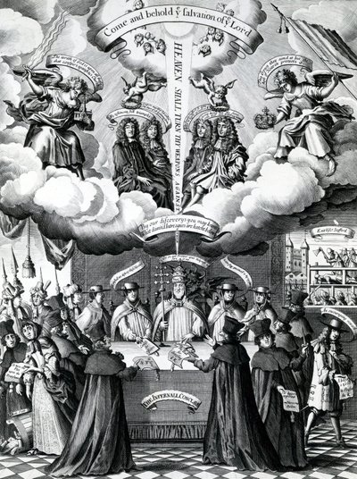 The Happy Instruments of Englands Preservation, publikoval Benjamin Combe po Francis Barlow, duben 1681 od Francis Barlow