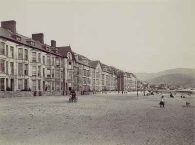 Barmouth. Mořská terasa a Esplanade, 70. léta 19. století. od Francis Bedford