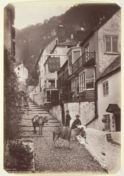 Clovelly, New Inn and Street od Francis Bedford