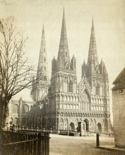 Katedrála Lichfield, Staffordshire, c1860 od Francis Bedford