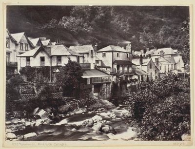Lynmouth, Riverside Cottages, 186094. od Francis Bedford