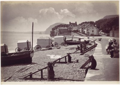 Sidmouth, západní konec promenády od Francis Bedford