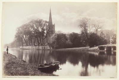 Stratford-on-Avon, Church from the Avon, 186094. od Francis Bedford