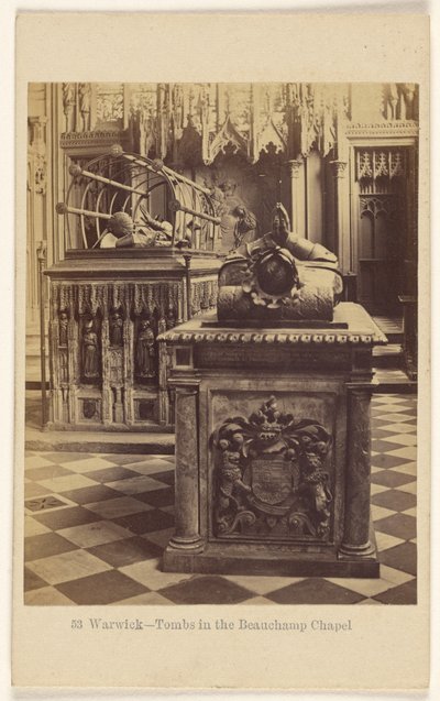 Warwick - Hrobky v kapli Beauchamp od Francis Bedford