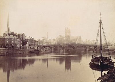 Worcester. Ze Severnu, 70. léta 19. století. od Francis Bedford