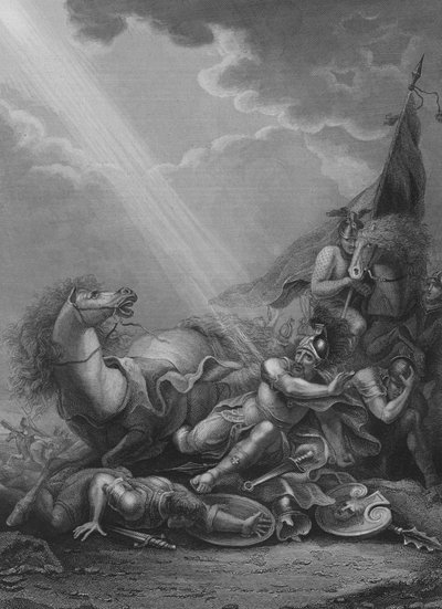 Obrácení svatého Pavla (rytina) od Francis Bourgeois