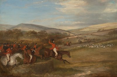 The Berkeley Hunt, 1842: Full Cry od Francis Calcraft Turner